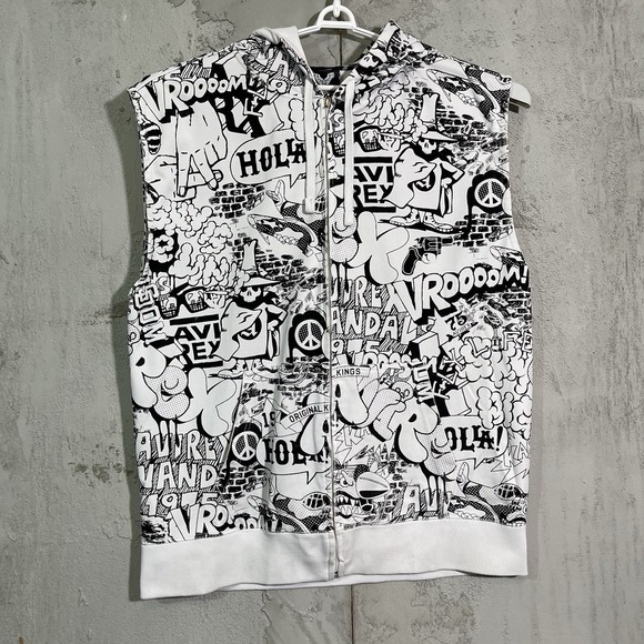 Avirex Vandal Comic Men's Graphic Hoodie - Picture 1 of 5
